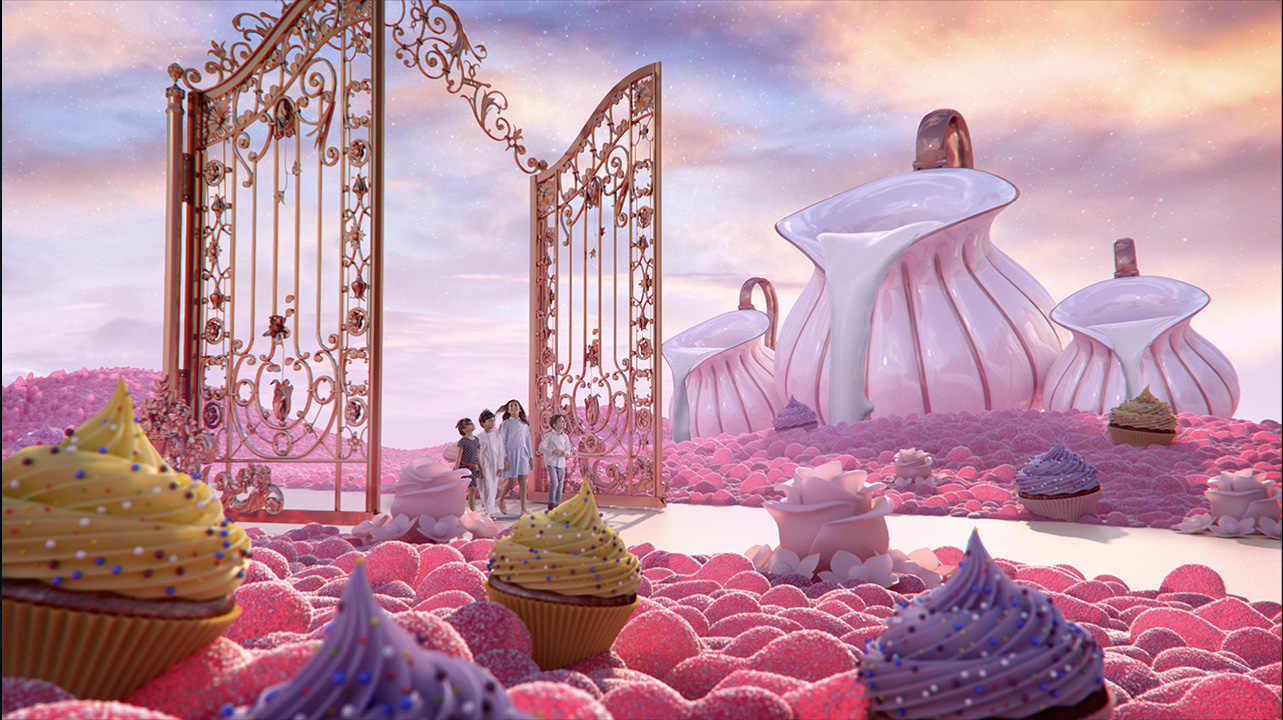 Futuristic motion graphics for the Dubai 2018 brand identity project.