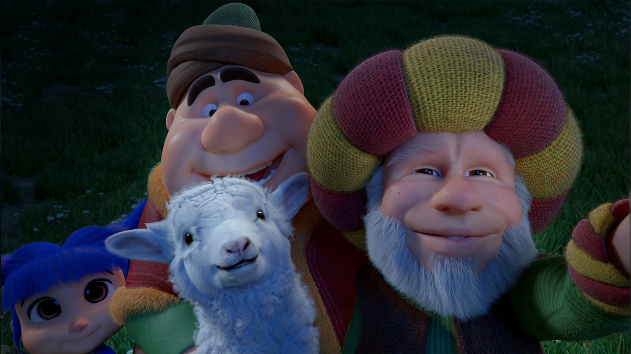 A lineup of stylized 3D animated characters for an MBC Group broadcast package.